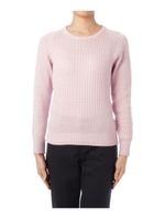 格子風ラグランニット/グレー(012)