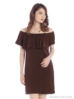 オフショルワンピ/ブラック