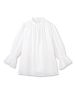 ナチュラルシースルーブラウス/オフホワイト(003)