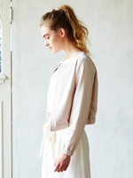 フェミニンショートブルゾン/ピンク