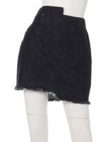 アシンメトリーデニムスカート/INDIGO