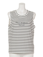 BACK OPENタンク/WH/BLK