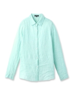 ライトリネンストライプシャツ/ライトグリーン(321)