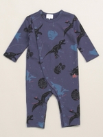 天体ダイナソープリント裏毛カバーオール/ネイビー