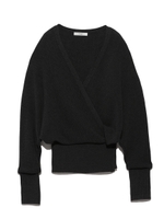 【emmi yoga】カシュクールニットカーディガン/GRY