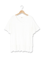 フレア袖Tブラウス/レンガ(069)