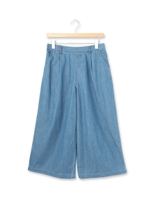 デニム風スカンツ/ブルー(092)