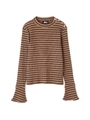 RIB LAME BORDER/ブラック(011)