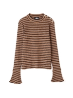 RIB LAME BORDER/ブラック(011)