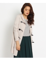 [S]フード付トグルニットカーディガン/ライトグレー(911)