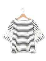 ◆ボーダーレースプルオーバー/オリーブグリーン(326)