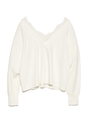 レースインニットプルオーバー/GRY
