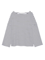 肩開きルーズプルオーバー/BLKxWHT