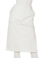 Cardboard sweat skirt/WHITE