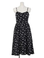 小花柄ロングキャミワンピース/オフホワイト