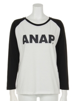 【ANAP】ANAPロゴラグラントップス/WH