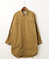 ミリタリーBIGシャツワンピース