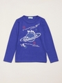 スペースプリント 長袖Tシャツ/チャコール