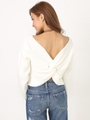BackTwistニットトップス/MINT