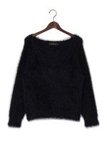 ●JOC 16フェザーヤーン Vネックプルオーバー/Navy
