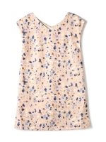 アートプリントスリットワンピース/ベージュ(041)