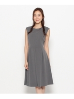 カルゼストレッチワンピース/ネイビー(093)