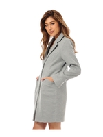 シングル釦コート/BLACK