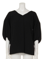 ボリュームスリーブブラウス/ブラック