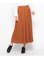 ワイドプリーツスカンツ/レンガ(069)