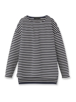 [L]ボーダープルオーバー/ブラック(319)