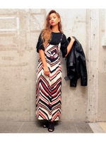 【chille anap】レトロ柄キャミワンピース/BL