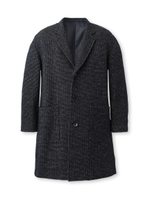 切り替えニットコート/ダークブラウン(043)