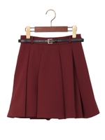 ベルト付ラチネペプラムキュロット/PT/コン