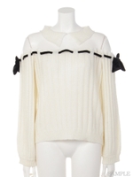 Kz Ribbon Lady Knit/ホワイト