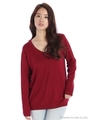 VネックニットTOPS/ブラウン