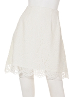 コードレース台形ミニSK/オフホワイト