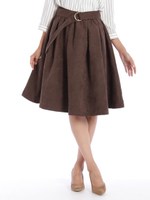 スエードギャザースカート/コイチャ