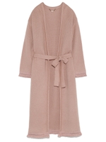 フリンジロングカーディガン/BLK