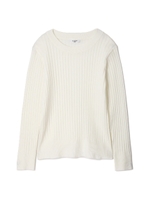 ワイドリブニット/ホワイト(031)