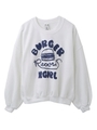 【X-GIRL×BURGER RECORDS】CUSTOM SWEAT TOP/ブルー