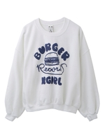 【X-GIRL×BURGER RECORDS】CUSTOM SWEAT TOP/ブルー