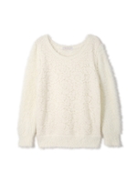 レースシャギーニット/ホワイト(031)