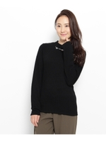 ビジュー付きケーブルプルオーバー/オフホワイト(003)