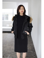 【AZUL by moussy】ナイロンツイルN2B ジャケット/BLK