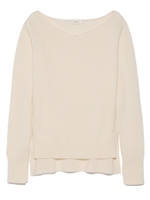 【emmi atelier】オフショルダーニット/OWHT