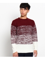 バスケット編みニットプルオーバー/ダークグレー(013)