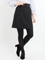 ボタンベルトスカート/ブラック