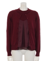 三点セットニットES/ボルドー