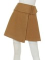 ウールラップスカート/MUSTARD