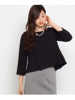 フリクションツイードプルオーバー/ブルー系(494)